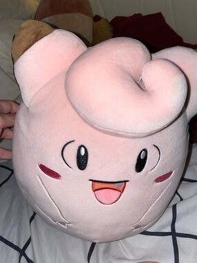 Pokemon Clefairy Plush Pink with Brown Ear Accent
